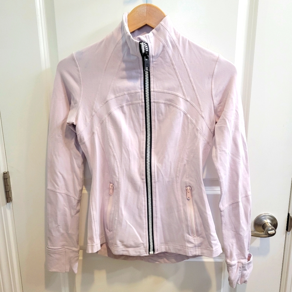 Lululemon light pink define jacket xs